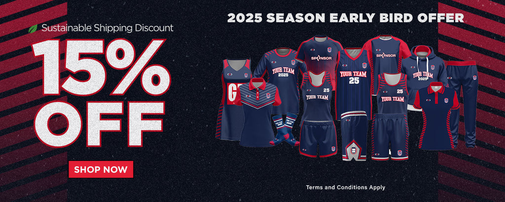 C2C Sports 15% OFF Sea Freight Special- New Season Uniforms