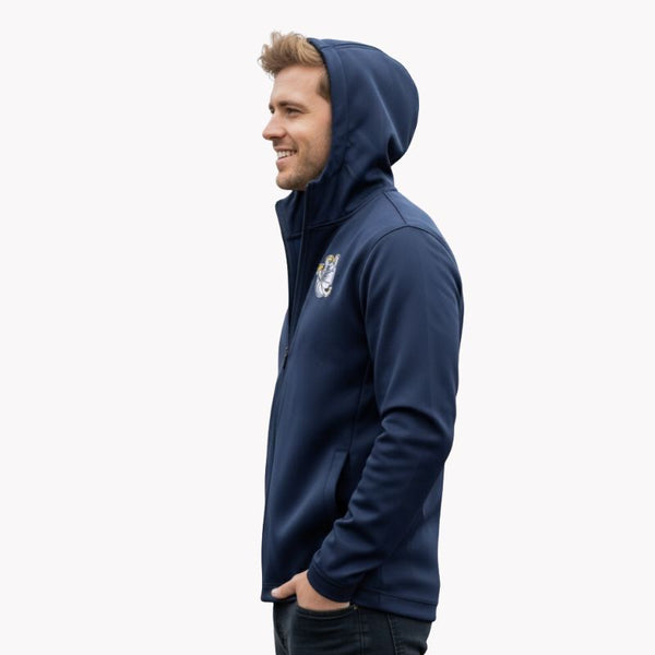 Glide SlimFit Tech Zip Hoodie Kids Ladies Mens Navy