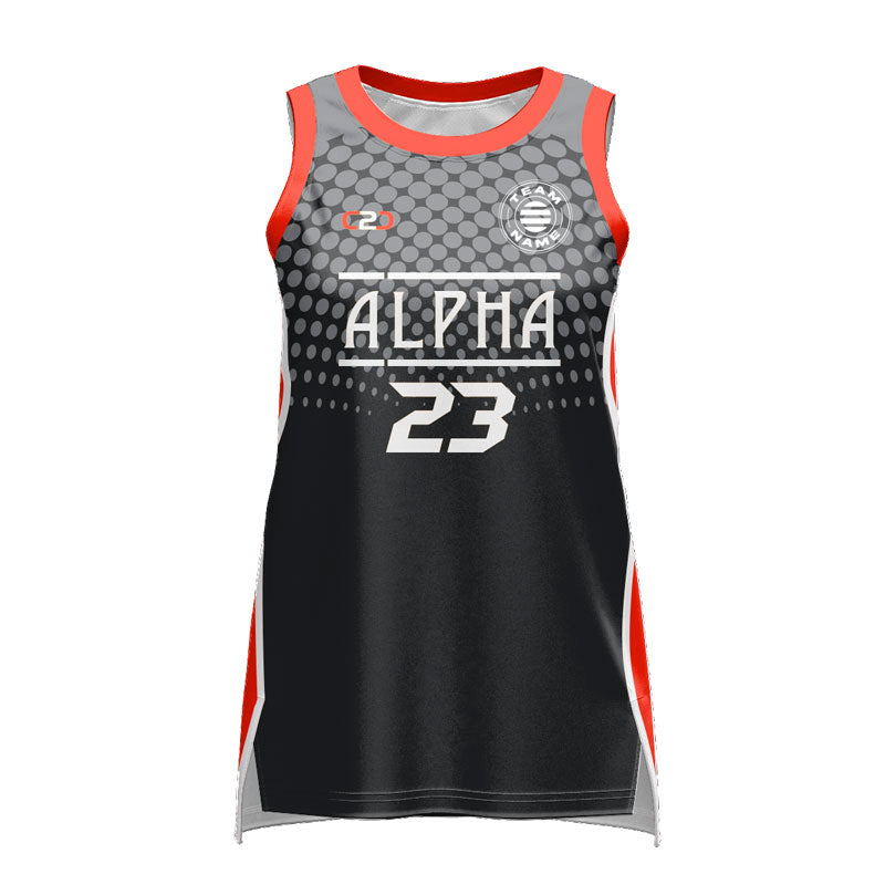Custom Chicago Slimfit Hp Split Basketball Singlet Black