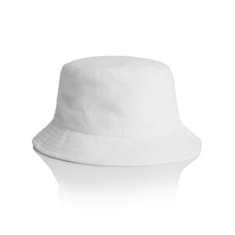 Terry Bucket Hat — WHITE