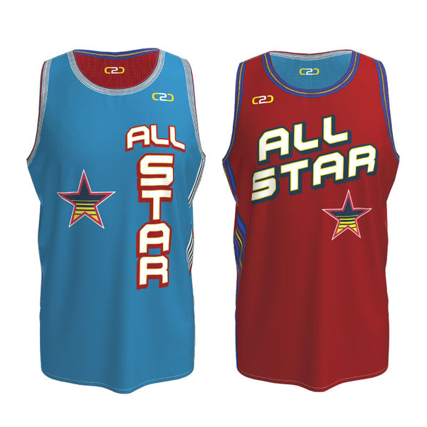 Custom All Star '25 Inspired Core Reversible Basketball Singlet
