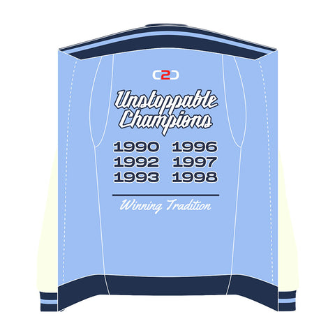Varsity Jacket Fully Lined - Navy (Win Tradition) Coast 2 Coast Sports