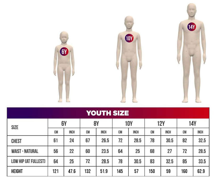 Dri fit soccer outlet jersey size chart