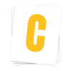 Netball Positional Tags Set White & Gold