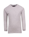 Kids Long Sleeve T-shirts Grey Marl Front View