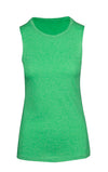Greatness Heather Tank Top Ladies Emerald Green Heather