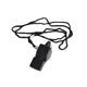 Referee Umpire Officials - Duty Whistle + Bonus Lanyard Black